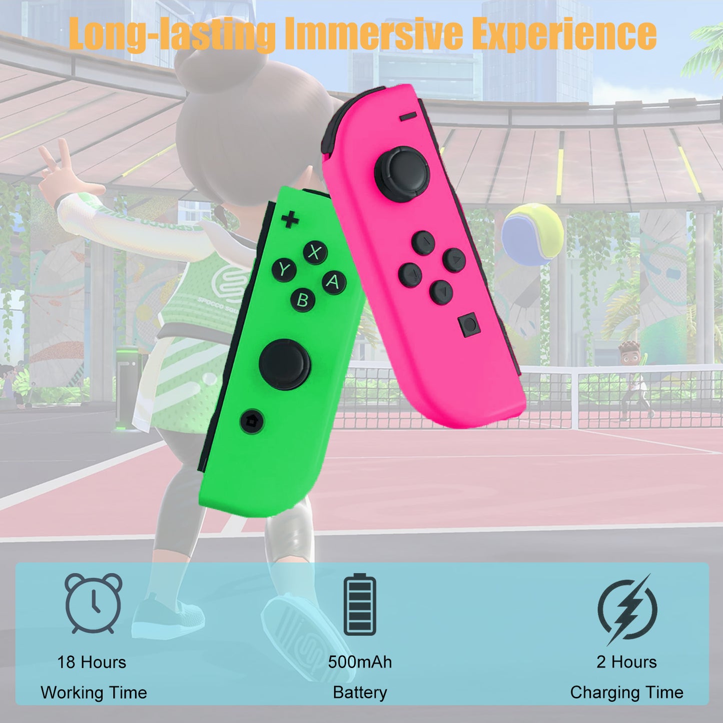 JOYHPAMTA® Switch Joycon Controller Red&Green