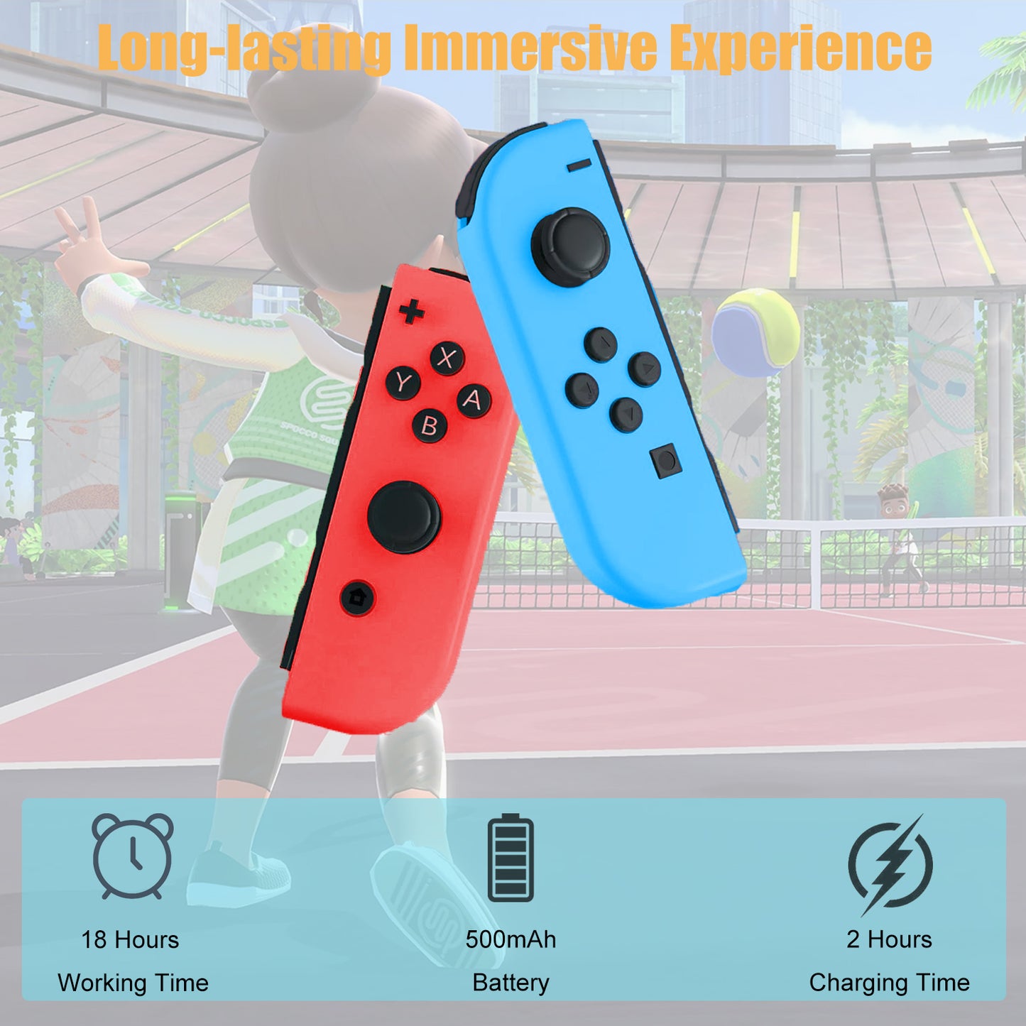 JOYHPAMTA® Switch Joycon Controller Blue&Red